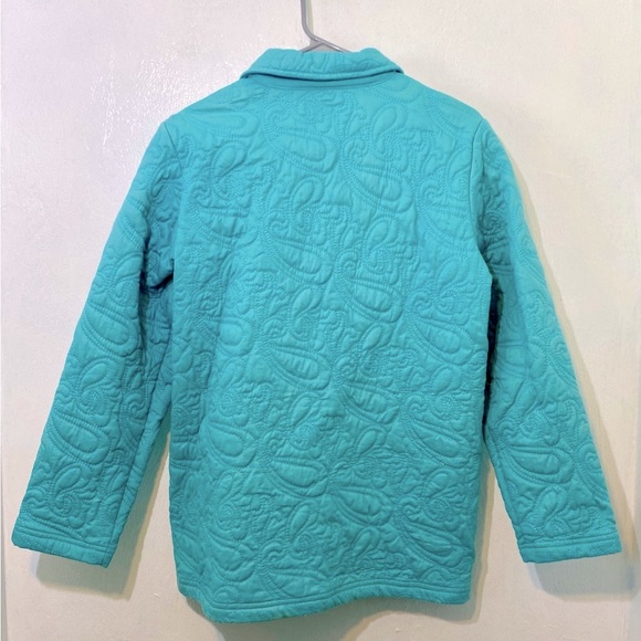 Orvis teal quilted jacket 100% cotton.2 pockets.Size S runs larger.Quilted - Picture 2 of 7